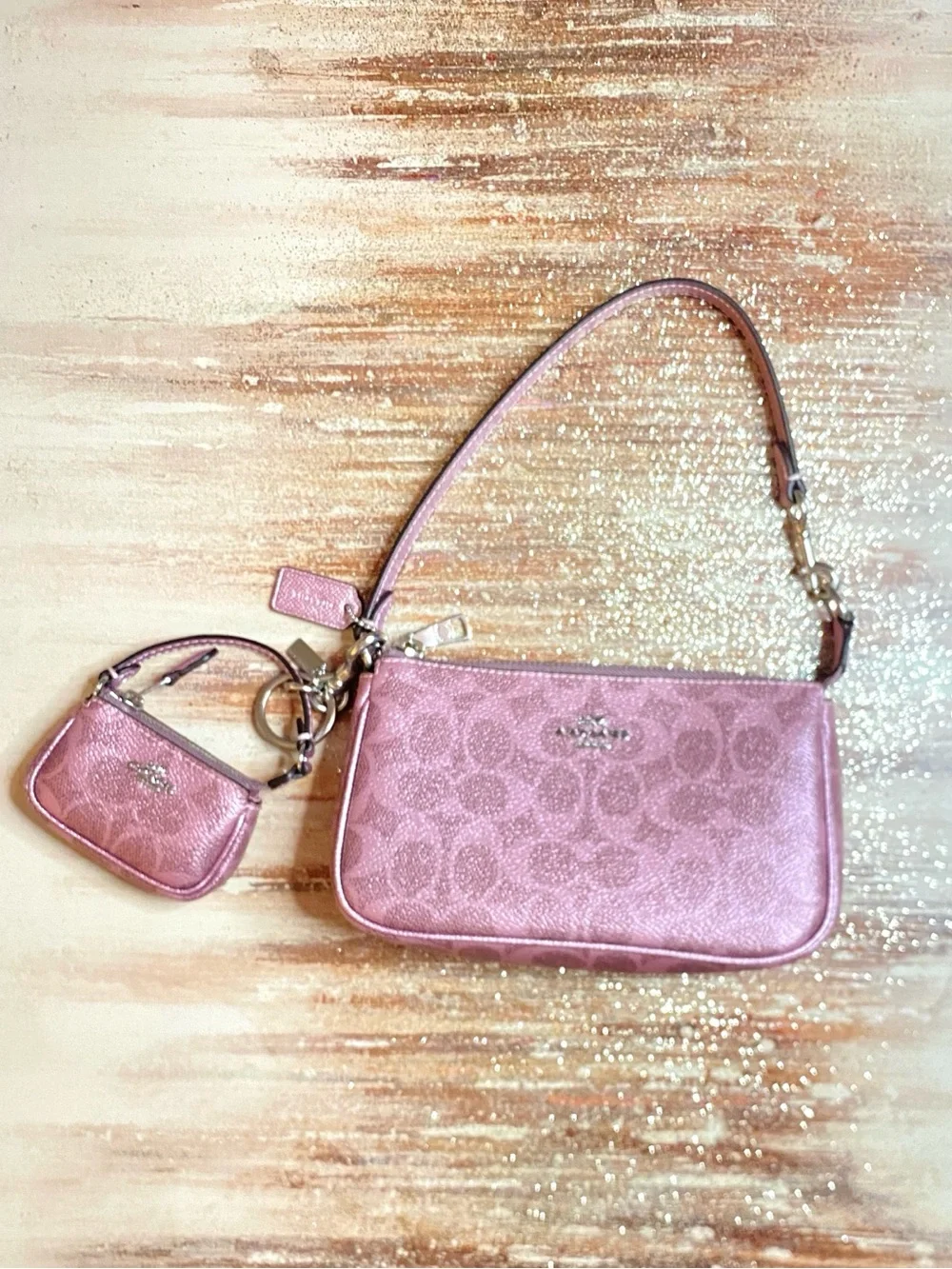 ✨ Coach Nolita Wristlet with Matching Mini Coin Case ✨